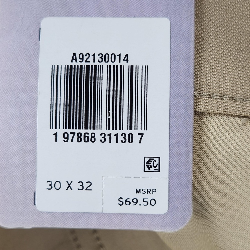 Levi's 511 Slim Tech Pants Mens 30x32 Beige Stretch Quick Dry UPF50 NEW - Picture 2 of 16